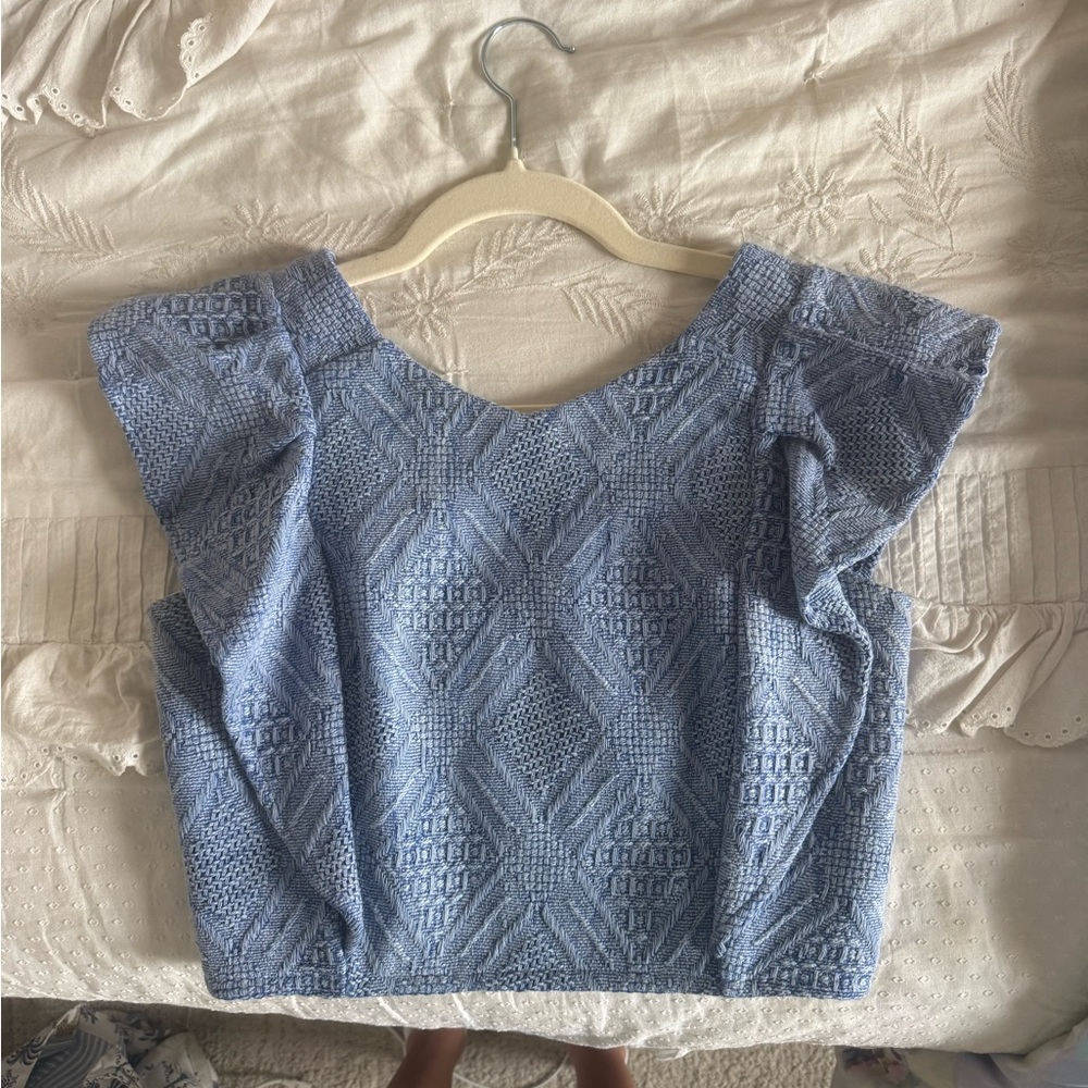 Shop Koch Cecilia Top in Blue Thread